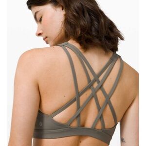 Lululemon Free To Be Serene Bra in grey sage in size 6